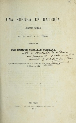 Una suegra en batería