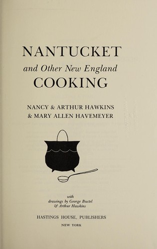 Nantucket and other New England cooking
