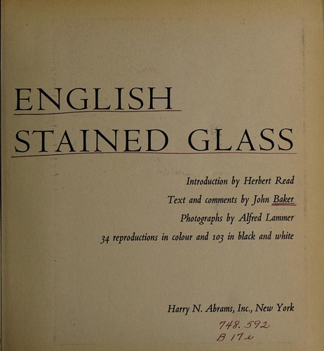 English stained glass.