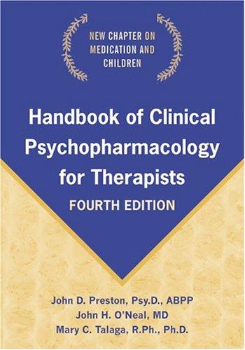 Handbook of clinical psychopharmacology for therapists