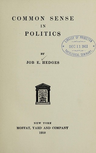 Common sense in politics