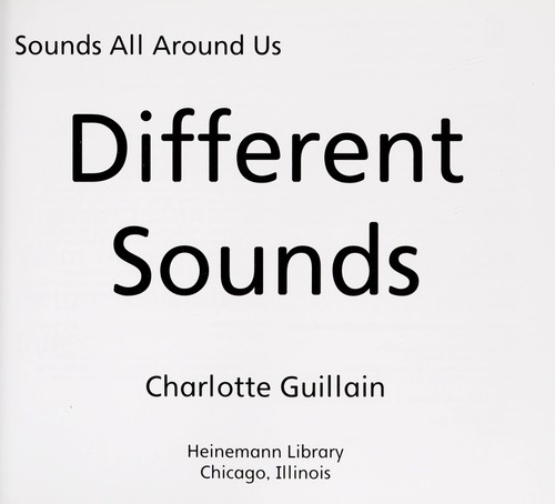 Different sounds
