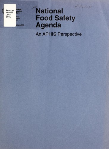 National food safety agenda