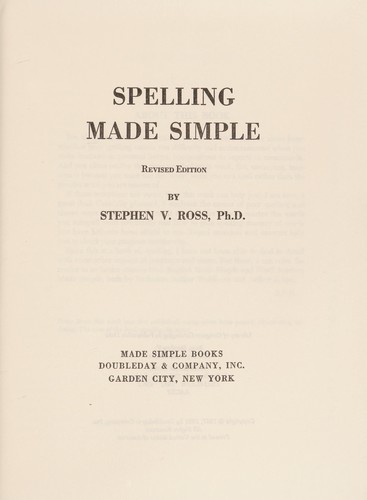 Spelling made simple