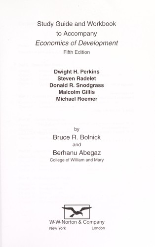 Economics of Development