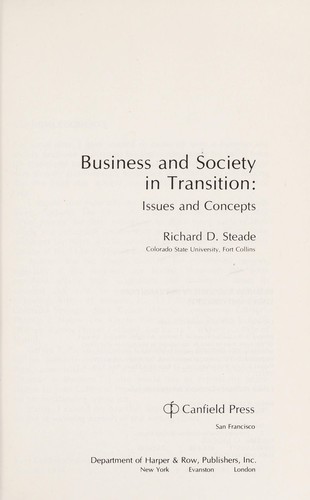 Business and society in transition