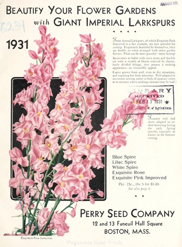 Perry Seed Company, 1931
