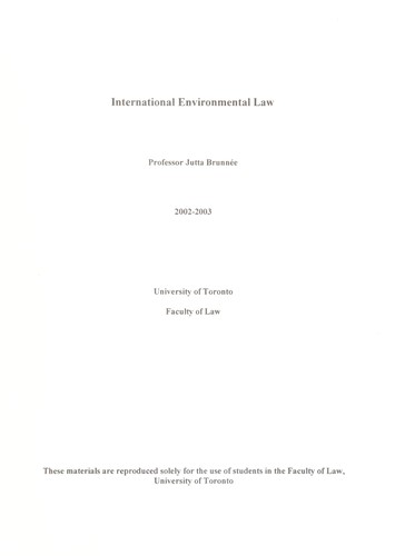 International environmental law