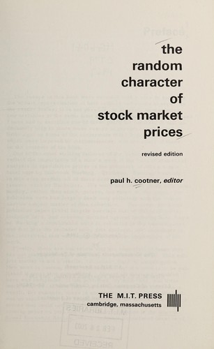 The random character of stock market prices