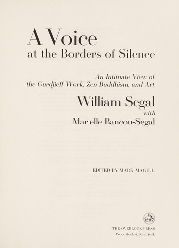 A voice at the borders of silence
