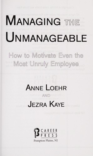 Managing the unmanageable
