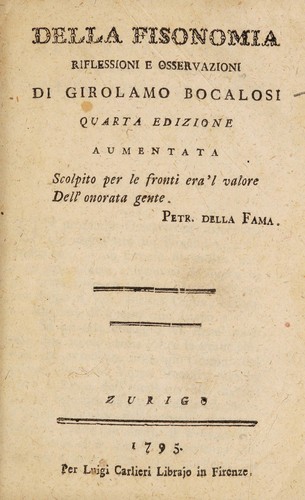 Della fisonomia