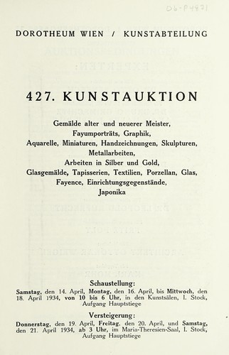 Gemälde alter und neuerer Meister, Fayumporträts, Graphik, Aquarelle, Miniaturen, Handzeichnungen, Skulpturen, Metallarbeiten, Arbeiten in Silber und Gold, Glasgemälde, Tapisserien, Textilien, Porzellan, Glas, Fayence, Einrichtungsgegenstände, Japonika