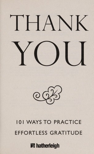 The thank you book
