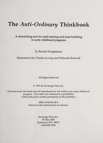 The Anti-Ordinary Thinkbook