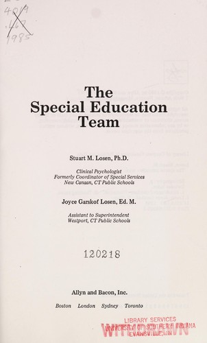 The special education team