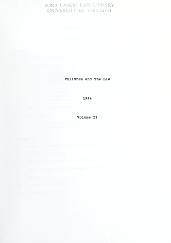 Children and the law