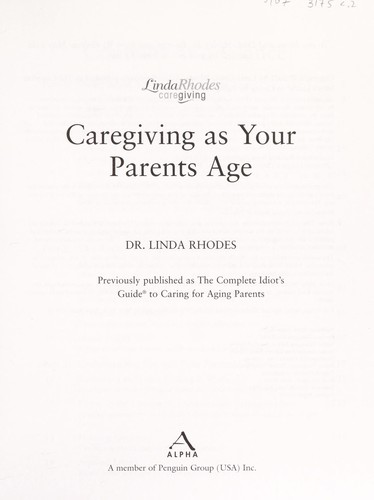 Caregiving as your parents age