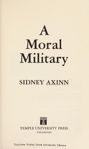 A moral military