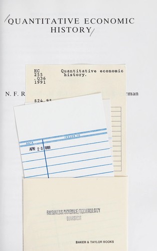 Quantitative economic history