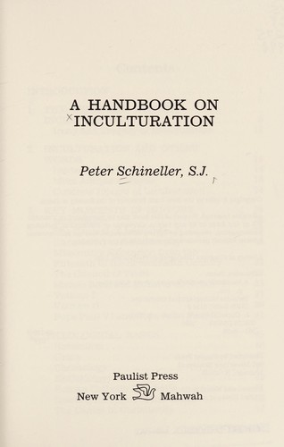 A handbook on inculturation