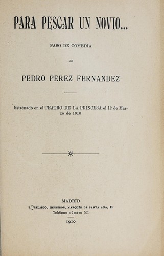 Para pescar un novio --