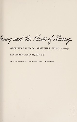 Washington Irving and the House of Murray