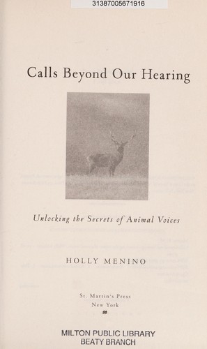 Calls beyond our hearing