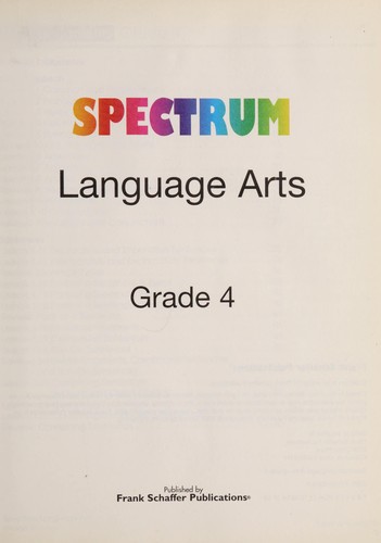 Spectrum language arts.