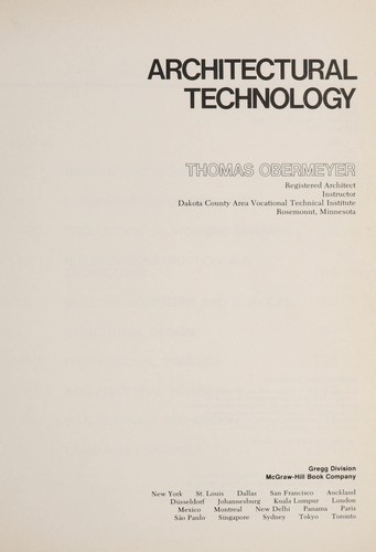 Architectural technology.