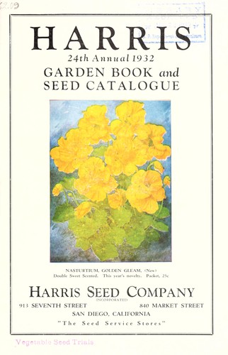 Harris garden book and seed catalogue