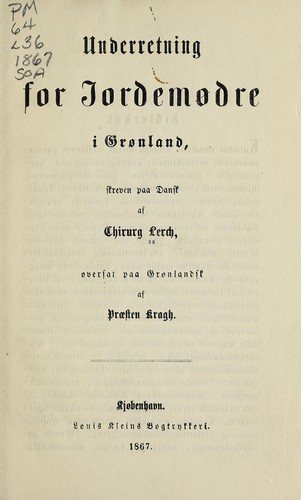 Underretning for jordemødre i Grønland