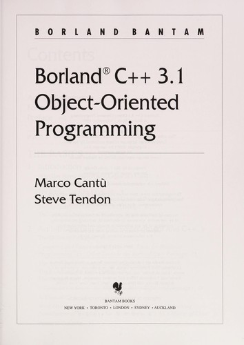 Borland C++ 3.1 object-oriented programming
