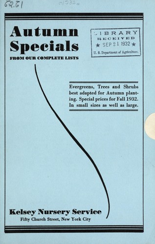 Autumn specials from our complete lists