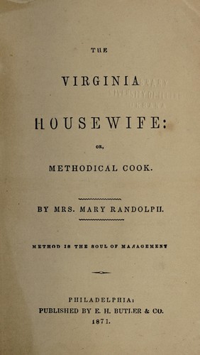 The Virginia housewife