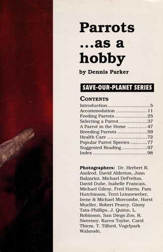 Parrots ... as a hobby