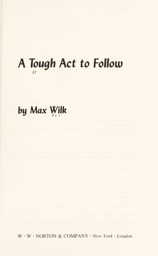 A tough act to follow