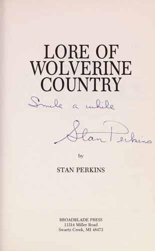 Lore of wolverine country