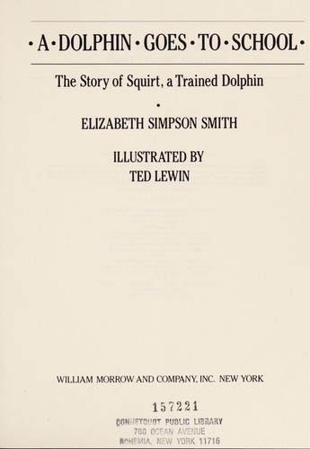 A dolphin goes to school