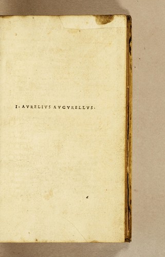 I. Aurelius Augurellus