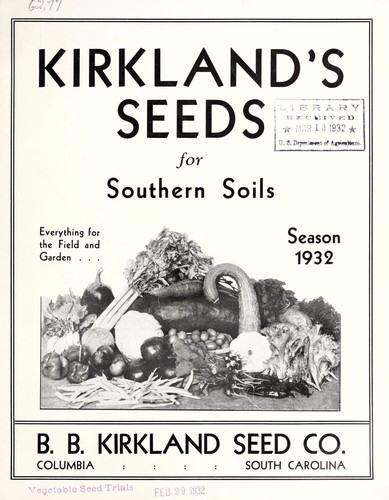 Kirkland's seeds for Southern soils