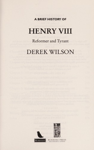 A brief history of Henry VIII