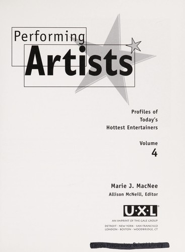 Performing Artists Volume 4.