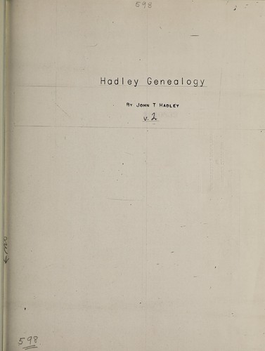 Hadley genealogy