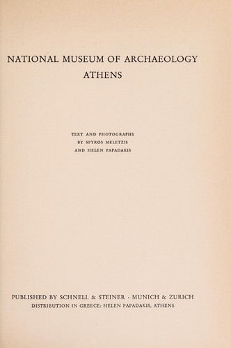 National Museum of Archaeology, Athens