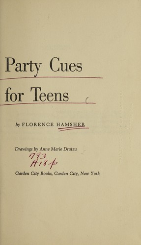 Party cues for teens.
