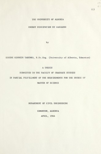 Energy dissipation by cascades