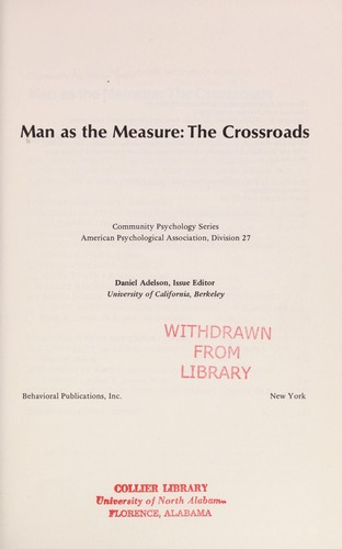 Man as the measure