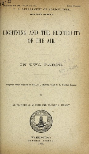 Lightning and the electricity of the air