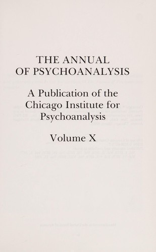Annual of Psychoanalysis